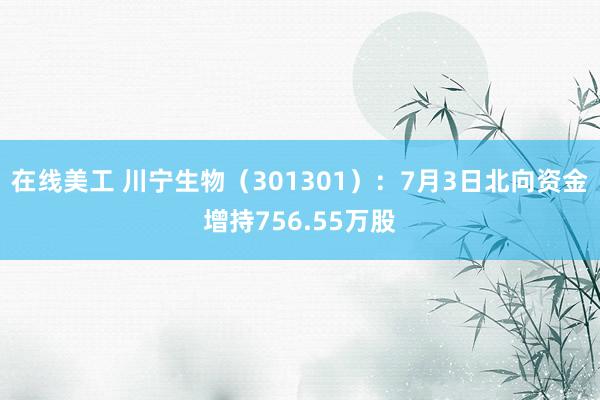 在线美工 川宁生物（301301）：7月3日北向资金增持756.55万股